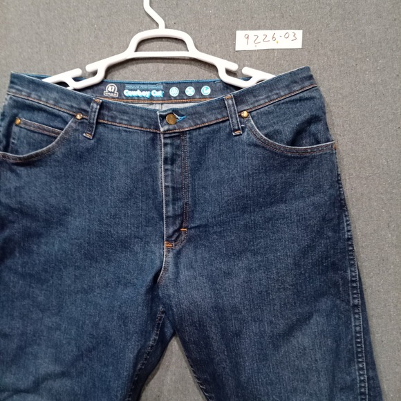 Wrangler Other - Wrangler 47MWZ Premium Performance Cowboy Cut Regular Fit Jeans Dark Wash 38x32